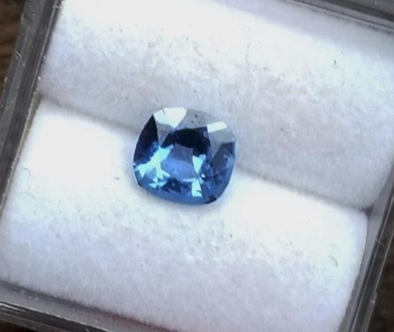 Ceylon Blue Sapphire Precision Cut 6MM Square Cushion Gift for Her