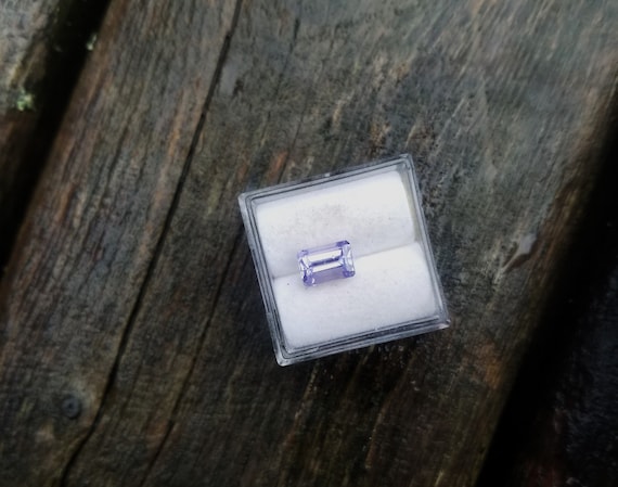 Tanzanite Emerald Cut Lavender Color for Jewelry, December Birthstone for Wedding Anniversary Gift for Her, Free Shipping to USA