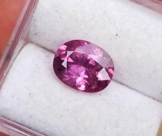 Raspberry Oval Sapphire September Birthstone