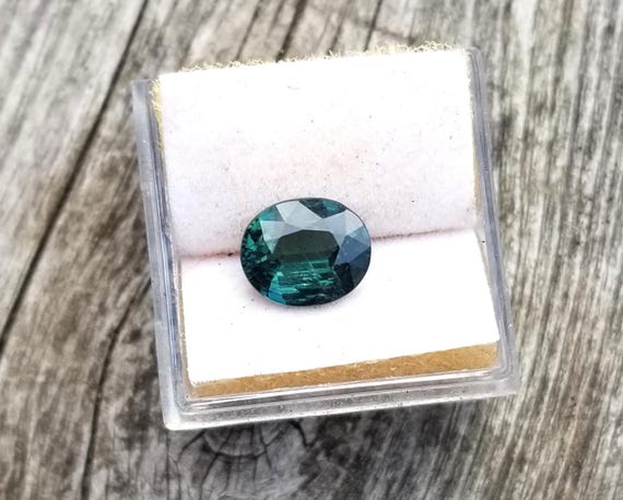 Australian Teal Sapphire for Engagement Ring, Unique Sapphire for Anniversary Jewelry, Free Shipping to USA