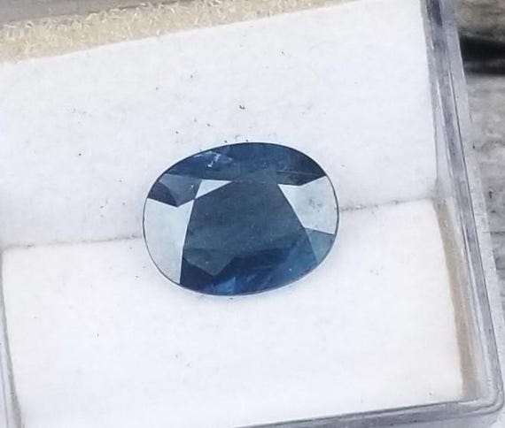 Montana Natural Blue Sapphire for Engagement Ring, 9x7 MM Oval Sapphire