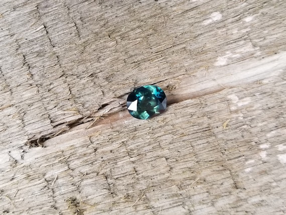 Precision Cut Ceylon Blue Green Sapphire Cushion Shape for Jewelry Gift or Engagement Ring for Her