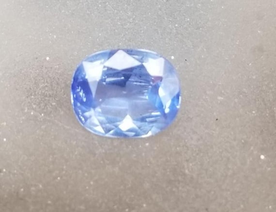 Natural Ceylon Light Blue Sapphire Cushion for Anniversary Ring, Free Shipping to North America