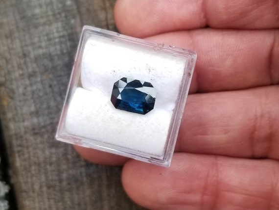 Blue Sapphire Emerald Cut 9.1x6.8 MM