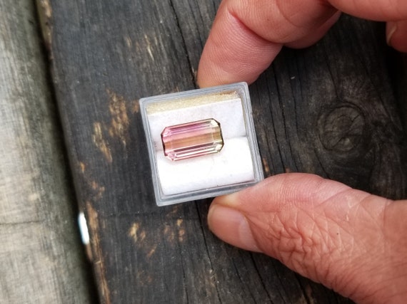 Pastel Pink Tourmaline 13.4x8mm Emerald Cut Shape