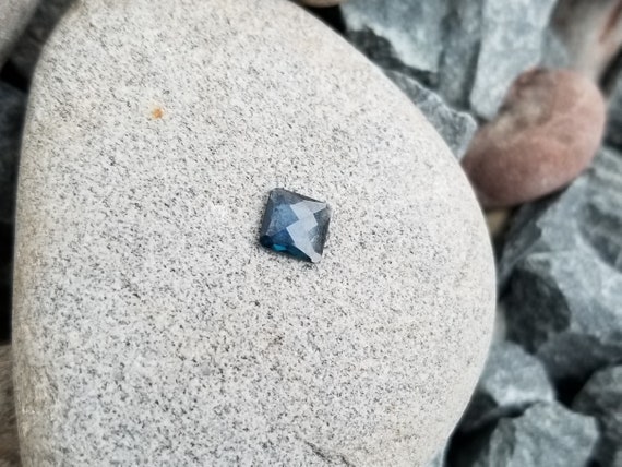Rose Cut Blue Green Sapphire 1.19cts Square