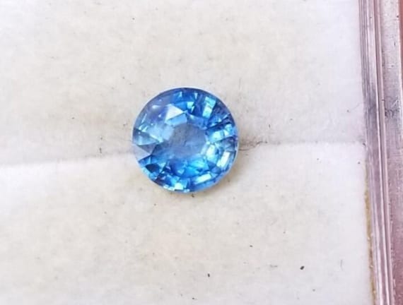 Round Velvet Blue Sapphire, September Birthstone for Anniversary Jewelry