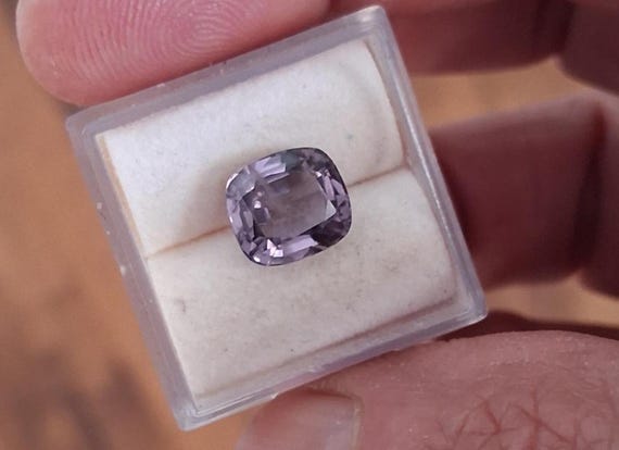 Natural Purple Spinel 3.18 Carats Cushion Shape
