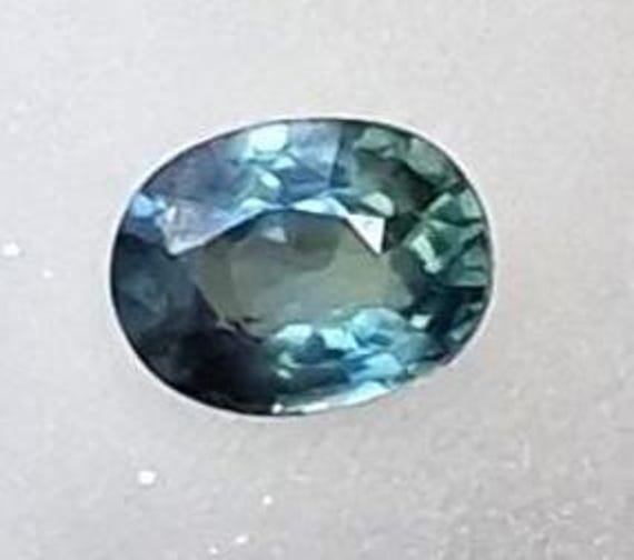 Teal Blue Green Sapphire September Gemstone for Anniversary Gift , Free Shipping to USA, Teal  Gemstone for Custom Jewelry
