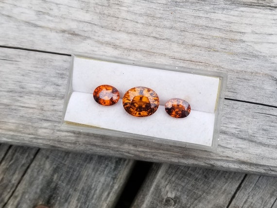 Natural Cognac Colored Zircon Set 11.91cts Total Weight