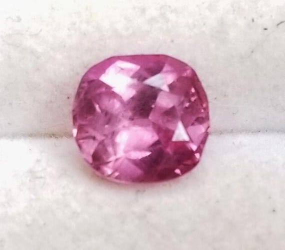 Unique Sapphire 6.8x6.4MM Square Cushion