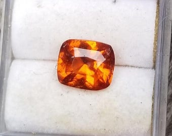 Spessartite Garnet Cushion Shape January Birthstone