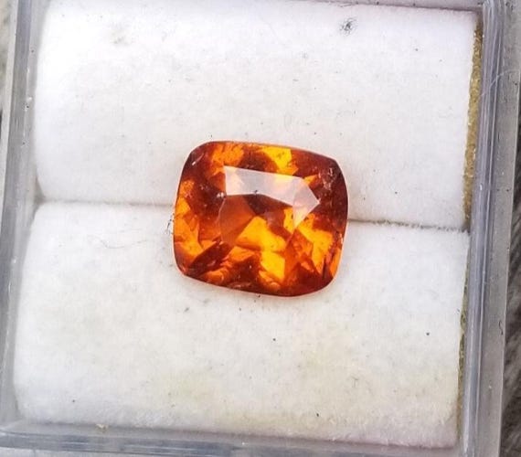 Spessartite Garnet Unique January Birthstone, Unique Gemstone for women Jewelry Gift