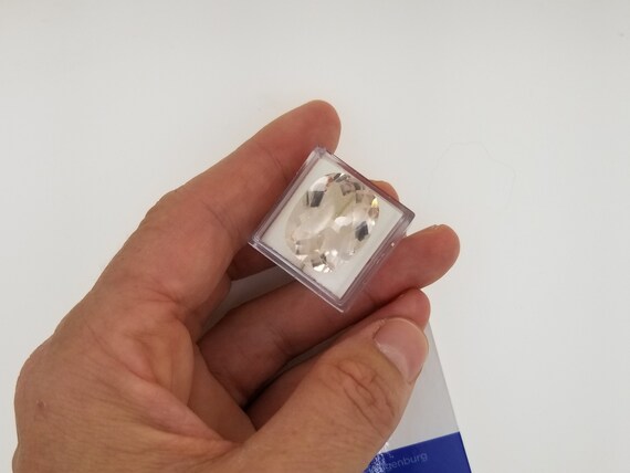 Light Peach Morganite 15.07cts Cushion