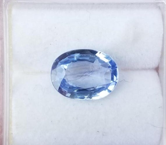 Ceylon Light Ice Blue Oval Shape Sapphire September Birthstone