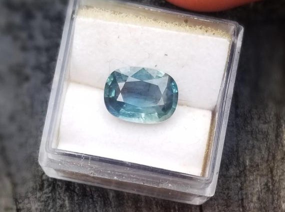 Teal Mermaid Cushion Blue Green Sapphire for Engagement Ring, September Birthstone for Custom Jewelry Gift for Her