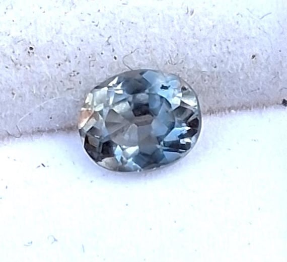 Natural Ceylon Precision Cut Gray Spinel 7x5.8MM Oval