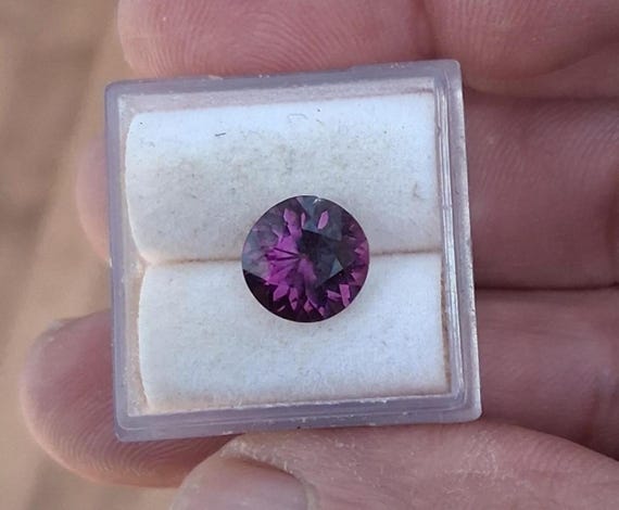 Round 2.05 Carats Grape Spinel August Birthday Gemstone