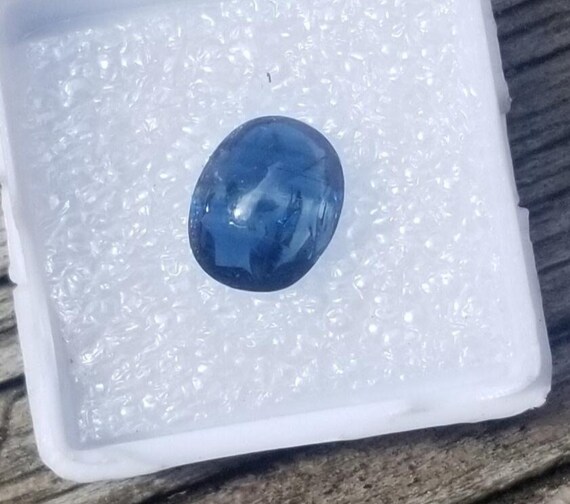Natural Blue Sapphire Cabochon, September Gemstone for Anniversary Gift