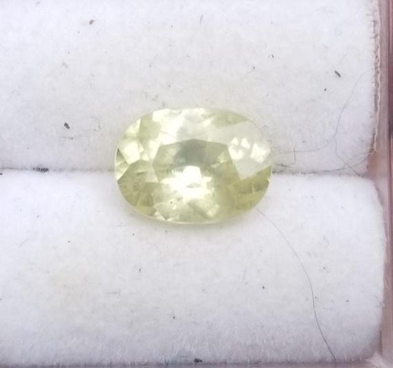 Oval Canary Yellow Sapphire September Birthstone for Jewelry
