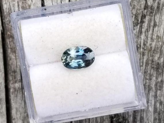 Teal Australian Sapphire for Jewelry Gift for Her, Unique Color Eye Clean Blue Green Sapphire for Engagement Ring, Free Shipping to USA