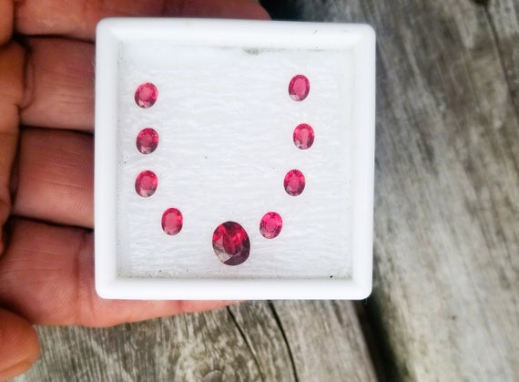 Red Spinel Collection for Custom Jewelry Necklace, August Birthstone Natural Gemstones for Anniversary Gigt