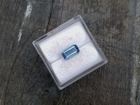 Ceylon Blue Sapphire Emerald Cut Shape