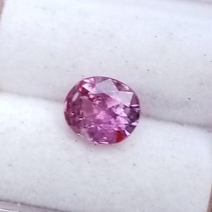 Raspberry Purple Sapphire, Oval Ceylon Gemstone, September Birthstone