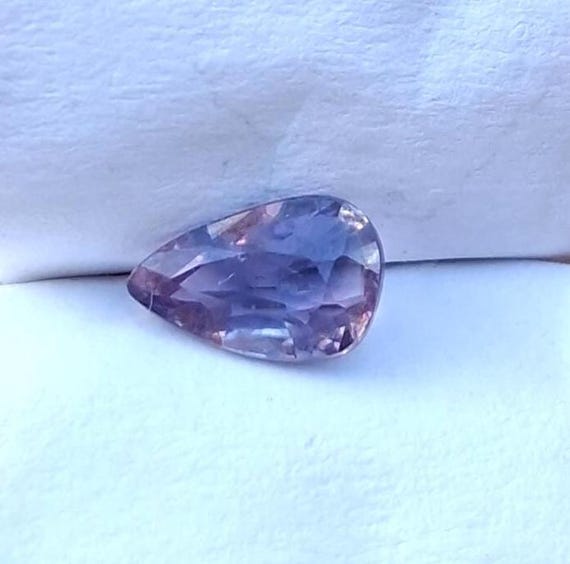 Natural Ceylon Purple Sapphire Pear Shape for September Jewelry
