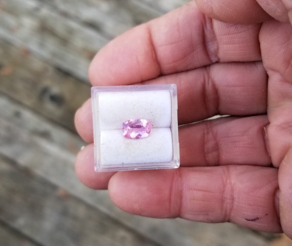 Ceylon Pink Sapphire Cushion Shape for Pendant, September Birthstone for Custom Jewelry, Free Shipping to North America