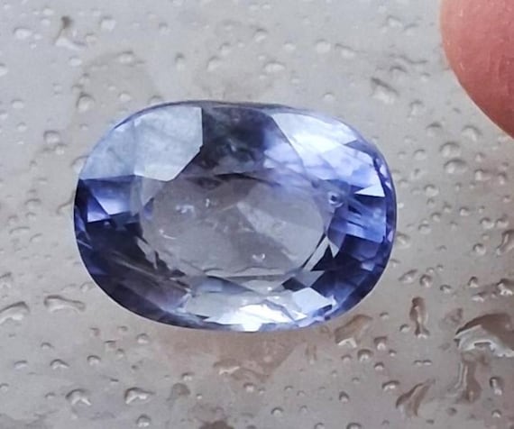 Large Purple Blue Iolite Natural 6.66 Carats Gemstone for Jewelry