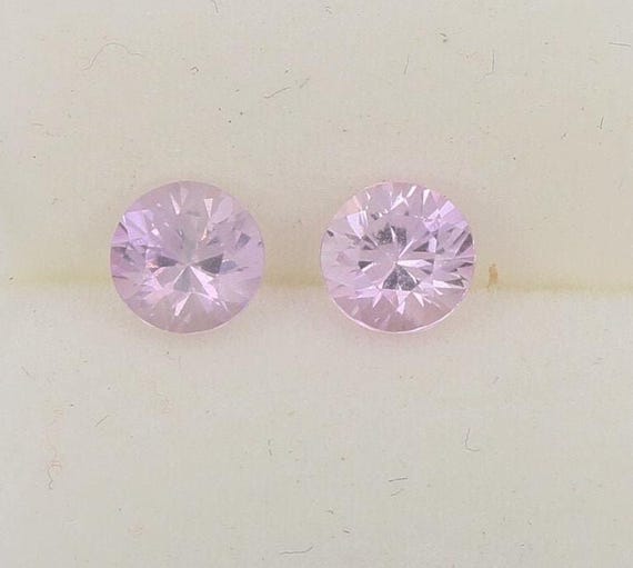 Natural Ice Pink Sapphire Pair 0.91ct tw