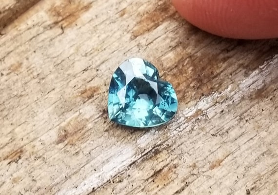 Fine Heart Shape Teal Sapphire, Ceylon Natural Blue Green Sapphire Jewelry Gift for Her, September Birthstone Anniversary for Custom Jewelry