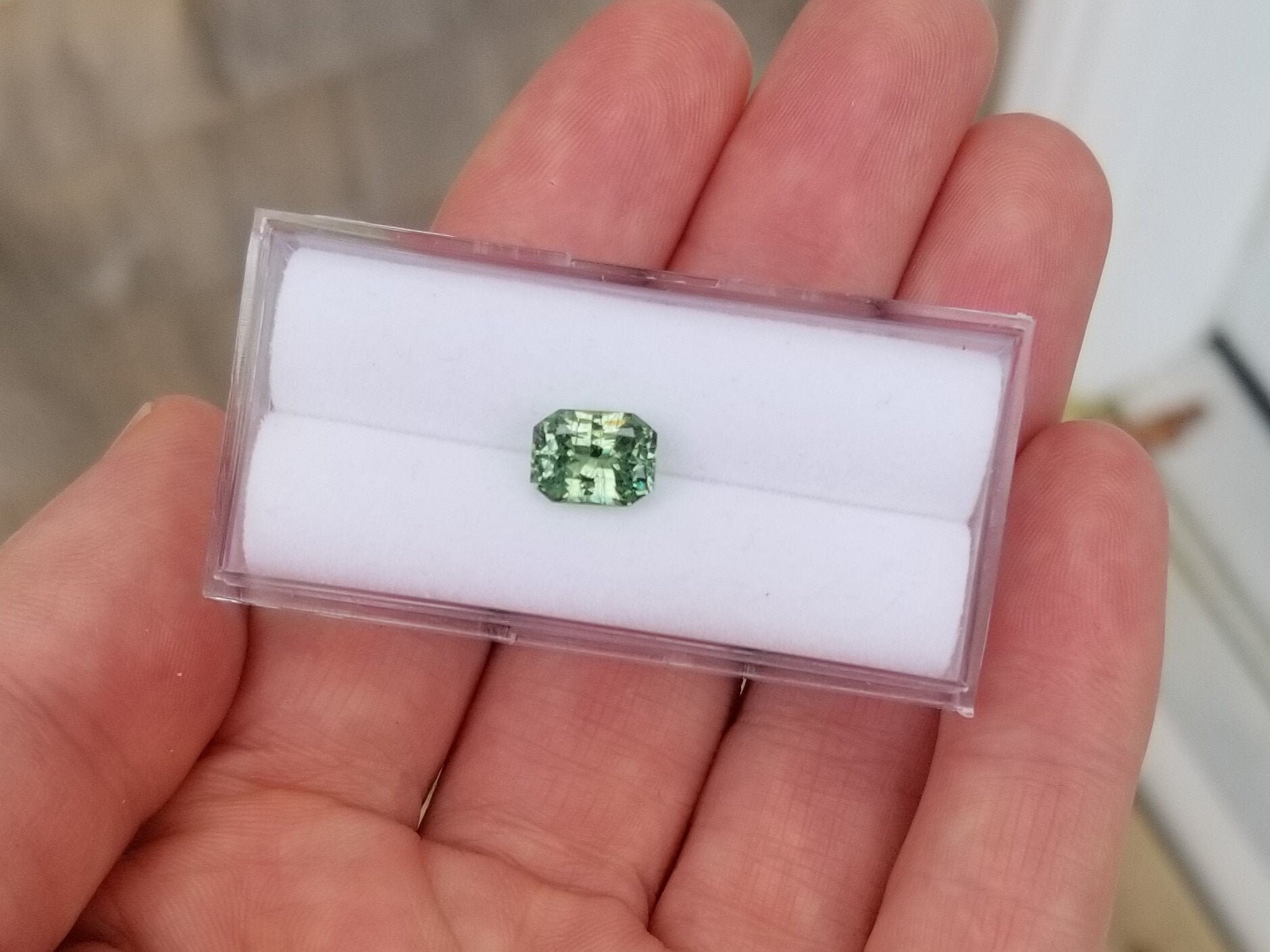 Tsavorite Garnet 8x6mm Radiant Emerald Cut