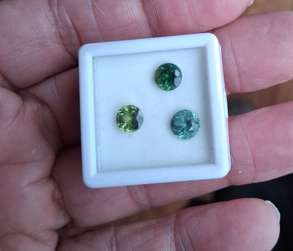 Green Tourmaline Loose Round October Gemstone Parcel