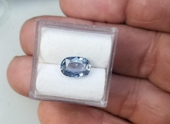 Oval Lavender Blue Sapphire for Anniversary Jewellery Gift for Her, Free Shipping to USA