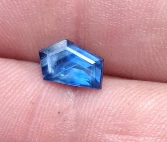 Unique Ceylon Blue Sapphire 1.39 Carats Fancy Cut September Gemstone