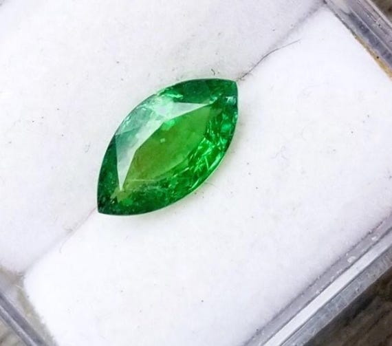 Natural Green Garnet Marquise Shape, January Birthstone Tsavorite Garnet