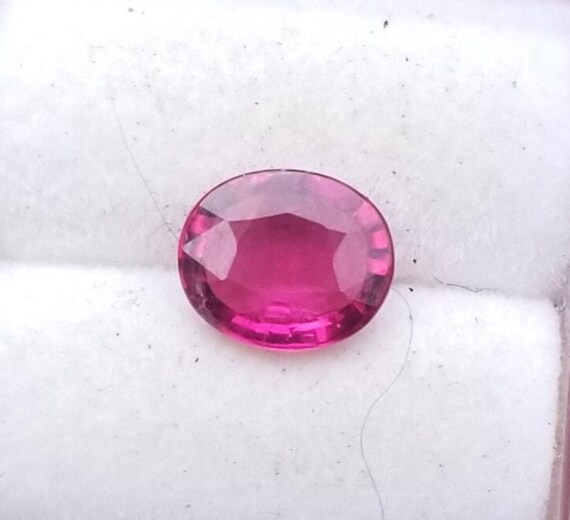 Red Tourmaline Oval October Birthstone for Anniversary Jewelry