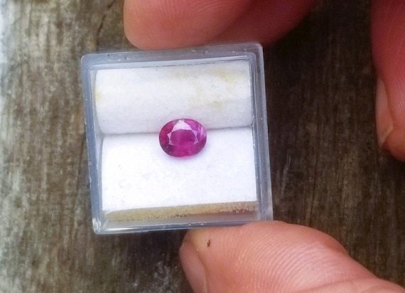 Natural Ruby July Birthstone for Wedding Ring, Over 1 Carat Ruby for Custom Made Jewelry, Free Shipping to North America
