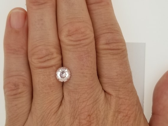 Natural Peach Pink Sapphire 7.4mm Round
