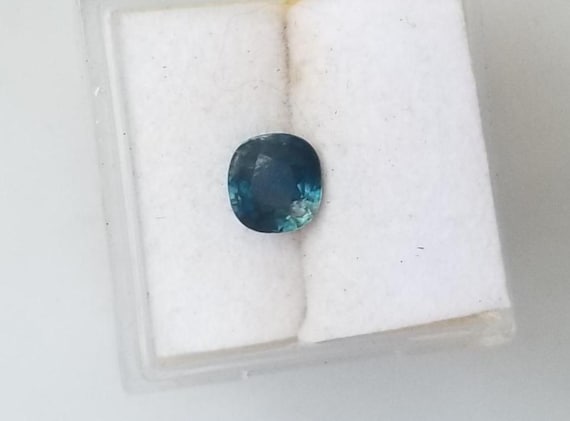 Cushion Montana Blue Green Sapphire for Engagement Ring, September Birthstone for Anniversary Gift
