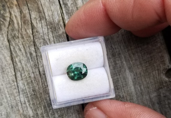 Natural Fine Blue Green Sapphire for Jewelry Wedding Gift September Gemstone Cushion Sapphire, Free Shipping to USA