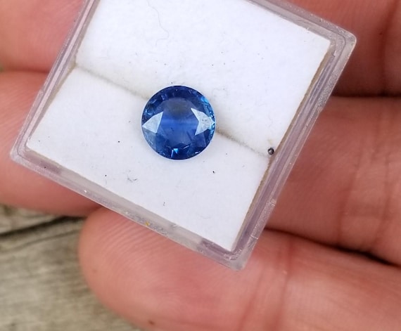 Blue Sapphire 7 MM Round for Engagement Ring, Ceylon Round Blue Sapphire for Custom Jewelry, Free Shipping to North America