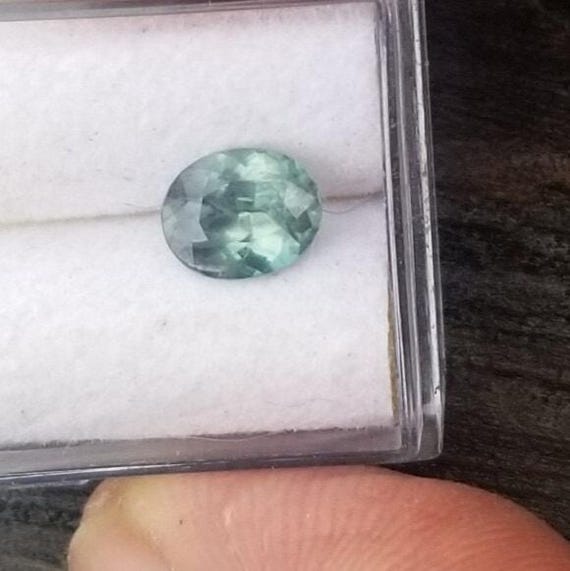 Natural Ceylon Mint Sapphire Oval Shape, September Gemstone