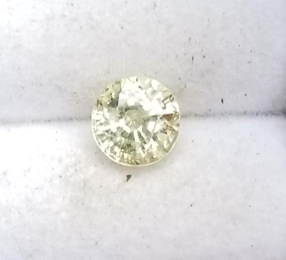 Ceylon Round Canary Yellow Sapphire for Anniversary Jewelry