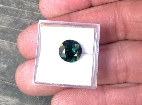 Ceylon Natural Green Sapphire for Anniversary Gift for Her, Unique Blue Green Sapphire for Jewelry
