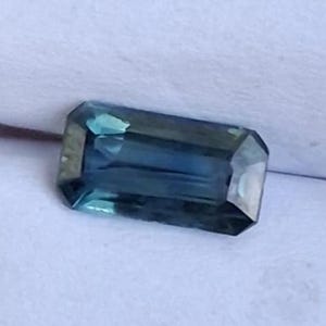 Natural Blue Green Sapphire 7.9x4.2 MM Emerald Cut