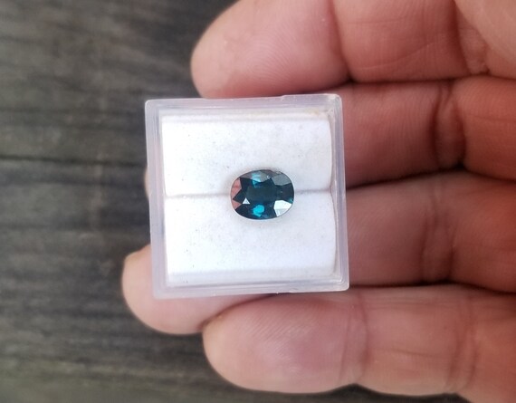 Peacock Blue Sapphire Oval for Engagement Ring, Anniversary Jewelry Gift for Her , Unique Gemstone for Gold Jewelry September Birthstone