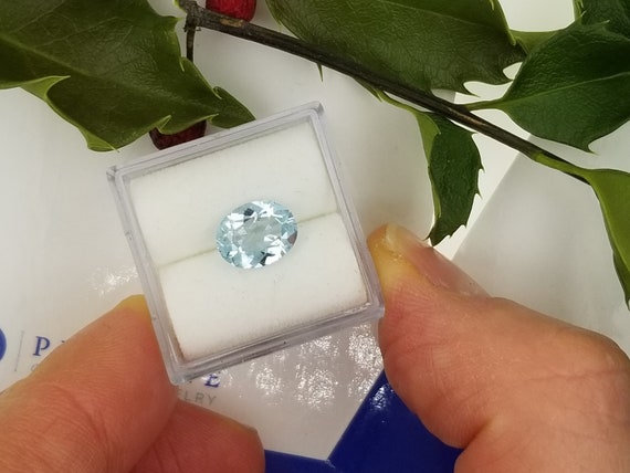 Aquamarine 9x7mm Oval March Birthstone